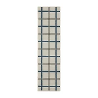Covington Home Trieste Preppy Plaid Indoor Outdoor Rectangular Runner