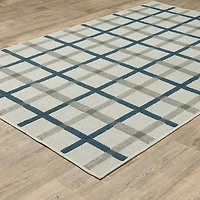 Covington Home Trieste Preppy Plaid Indoor Outdoor Rectangular Area Rug
