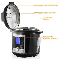 MegaChef Stainless Steel Pressure Cooker