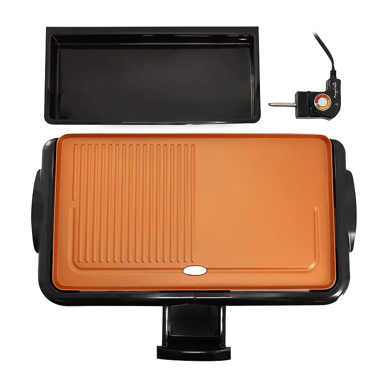 Megachef 19in. Electric Grill/Griddle with Copper Coating