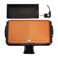 Megachef 19in. Electric Grill/Griddle with Copper Coating
