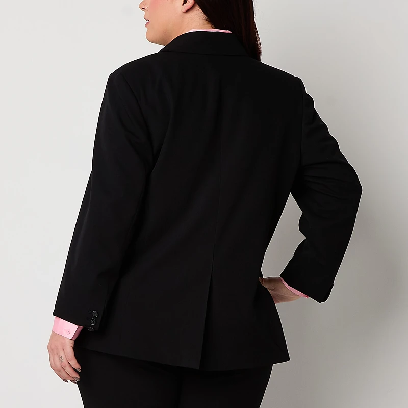 Worthington Womens Plus Regular Fit Blazer