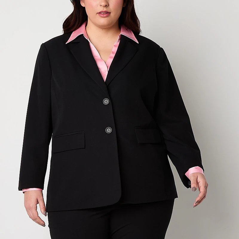 Worthington Womens Plus Regular Fit Blazer