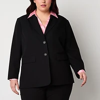 Worthington Womens Plus Regular Fit Blazer