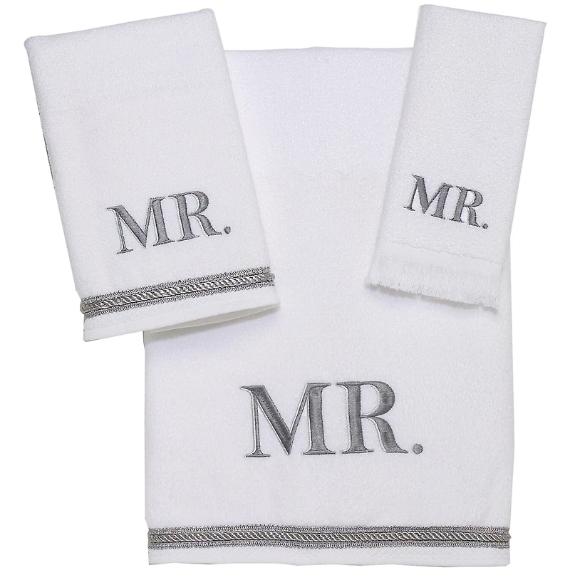 Avanti "Mr. & Mrs." Bath Towels