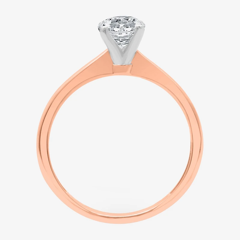 (G / SI2) Womens 3/4 CT. Lab-Grown White Diamond 10K Gold or 14K Round Solitaire Engagement Ring