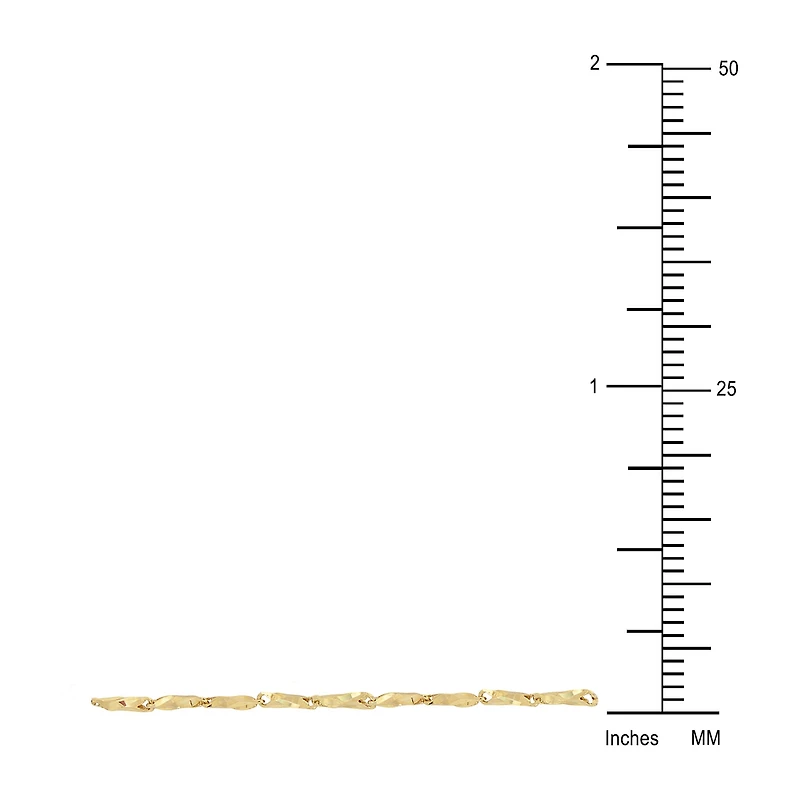 Womens 14K Gold 16 Inch Fashion Chain Necklace