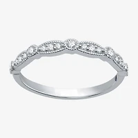 I Said Yes (H-I / I1) Womens 1/5 CT. Lab Grown White Diamond Sterling Silver Wedding Band