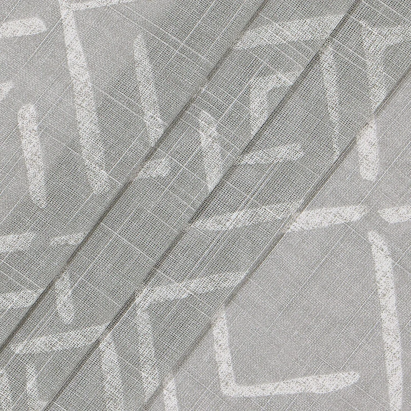 Fieldcrest Arden Diamond Brush Cotton Grommet Top Sheer Single Curtain Panel