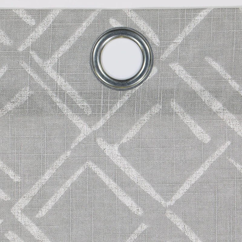 Fieldcrest Arden Diamond Brush Cotton Grommet Top Sheer Single Curtain Panel