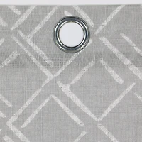Fieldcrest Arden Diamond Brush Cotton Grommet Top Sheer Single Curtain Panel