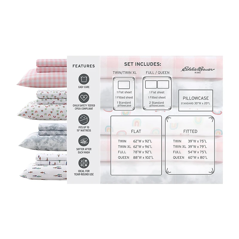 Eddie Bauer Microfiber Sheet Set