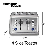 Hamilton Beach Extra Wide Slot Digital 4 Slice Toaster