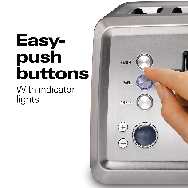 Hamilton Beach Extra Wide Slot Digital 4 Slice Toaster