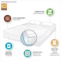 Intelligent Design Microfiber All Season Soft Touch Solid Sheet Set