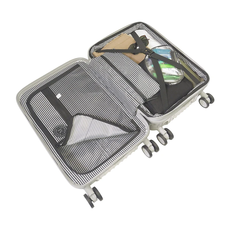 Martha Stewart The Bedford 22 Inch Hardside Expandable Carry-On Spinner Luggage