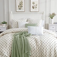 Peri Home Crochet Knit Square Throw Pillow