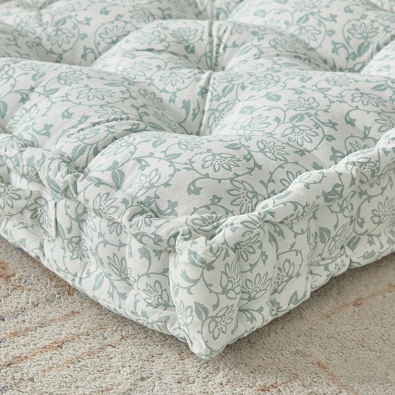 Peri Home Floor Cushion Block Floral Pillow