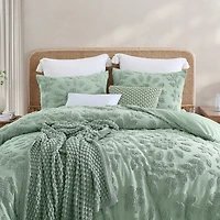 Peri Home Crochet Knit Washable Throw