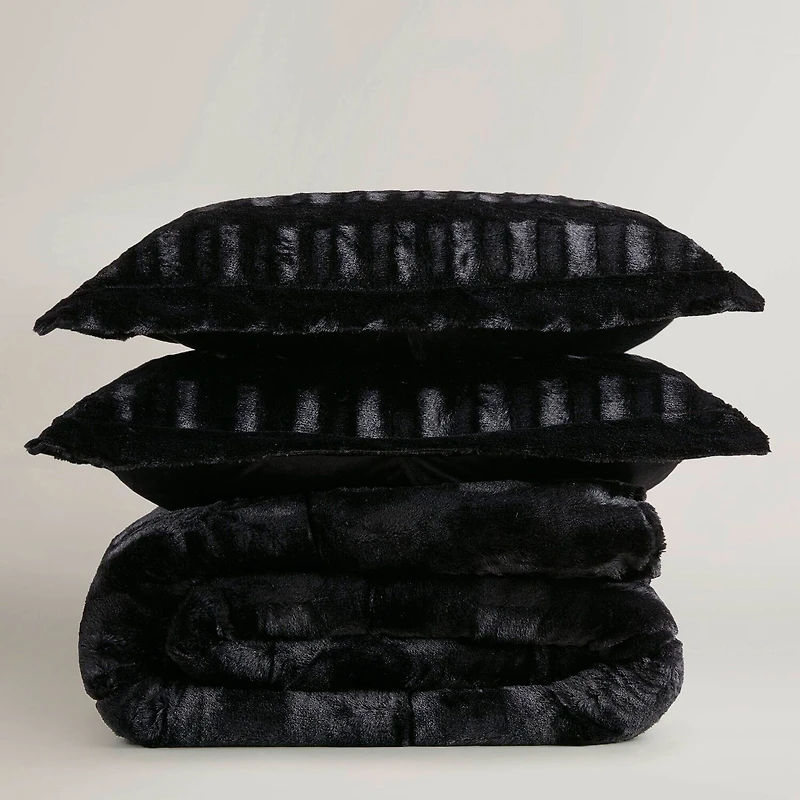 Madison Park Margot Faux Fur Lightweight Comforter Set