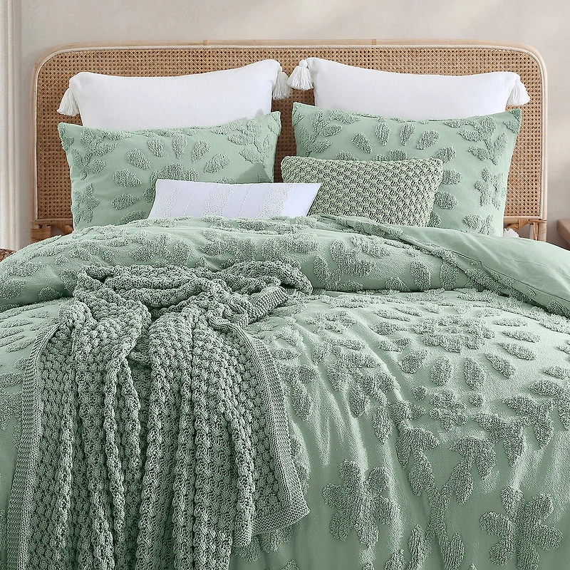 Peri Home Chenille Laurel 3-pc. Easy Care Duvet Cover Set