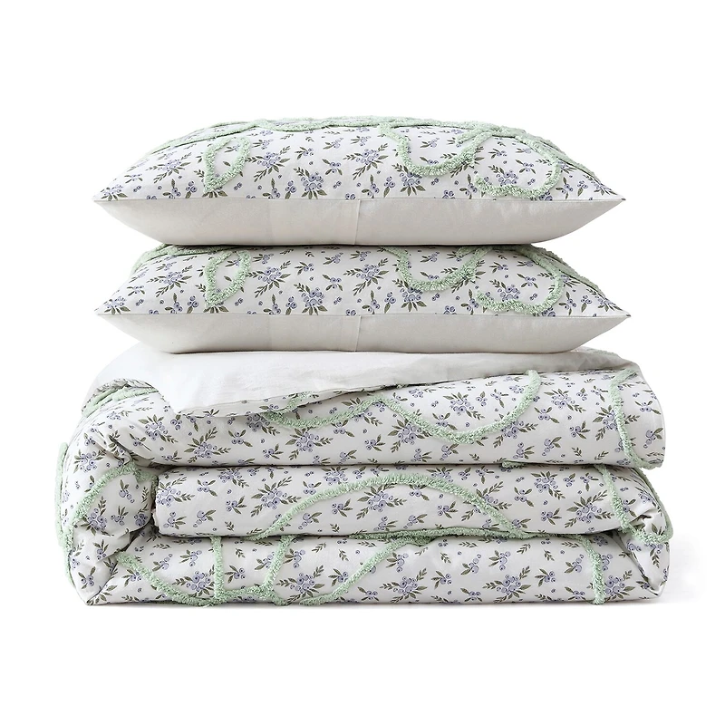 Peri Home Blueberry Chenille 3-pc. Easy Care Comforter Set