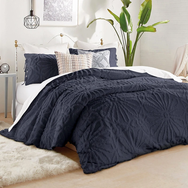 Peri Home Chenille Medallion 3-pc. Easy Care Duvet Cover Set
