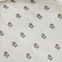 Peri Home Block Print Gauze 3-pc. Easy Care Duvet Cover Set