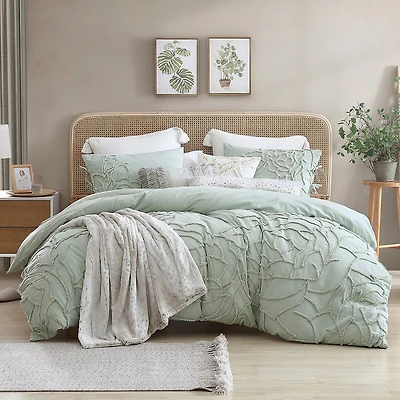 Peri Home Chenille Rose 3-pc. Easy Care Duvet Cover Set
