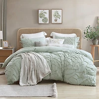 Peri Home Chenille Rose 3-pc. Easy Care Duvet Cover Set