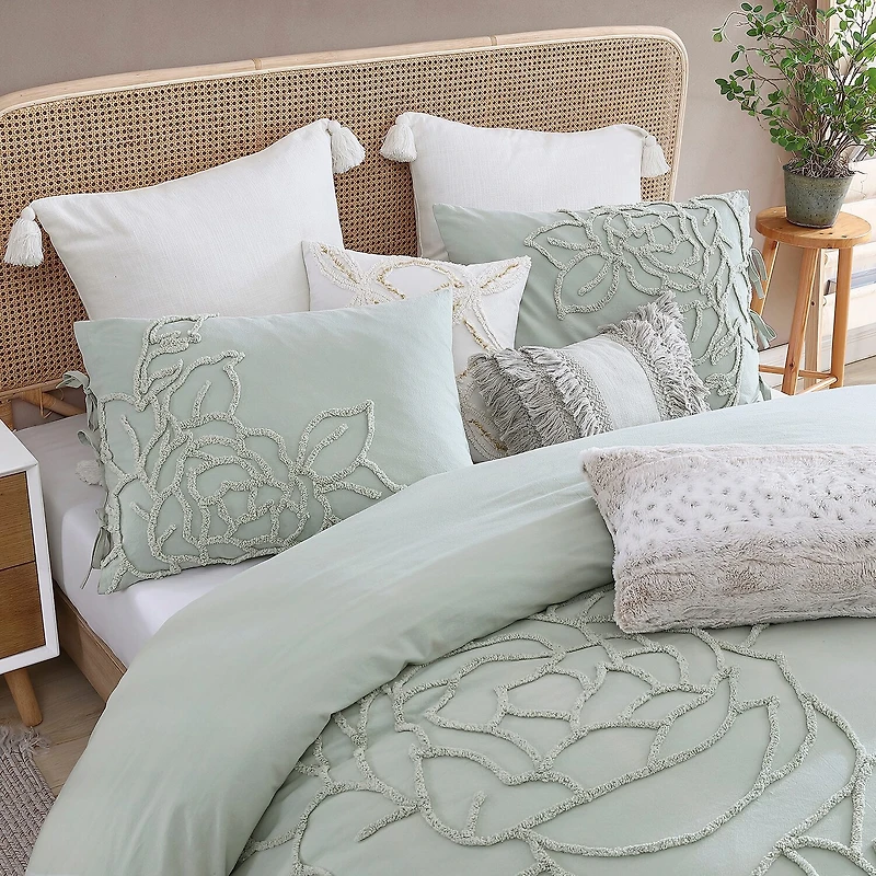 Peri Home Chenille Rose 3-pc. Easy Care Duvet Cover Set