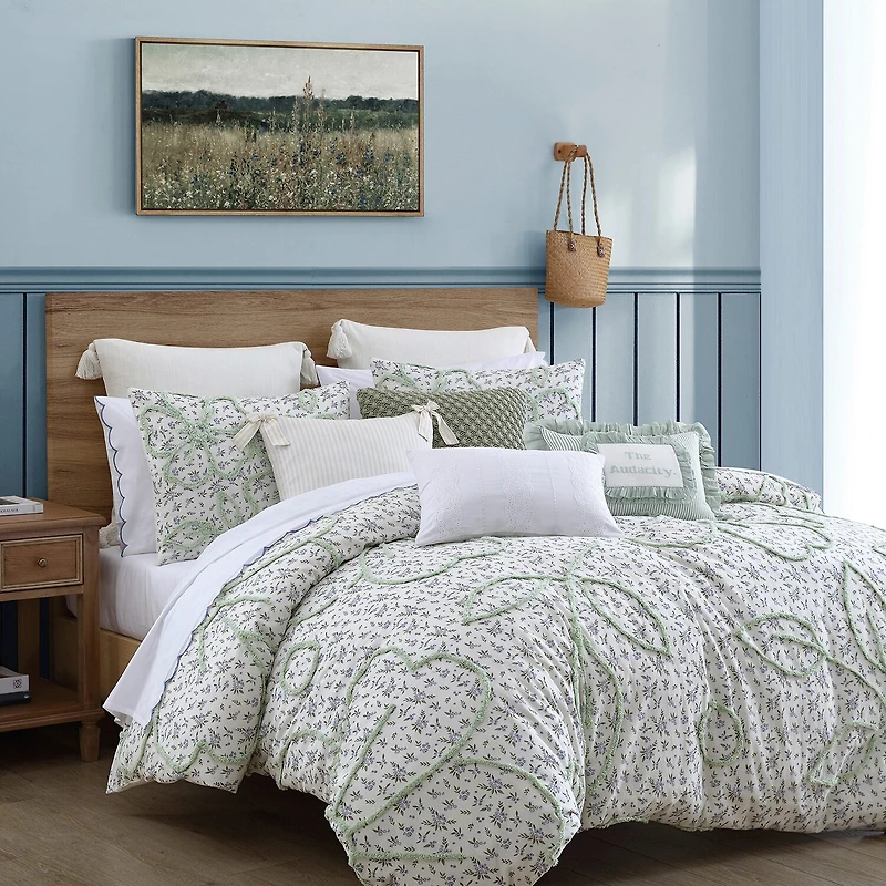 Peri Home Blueberry Chenille 3-pc. Easy Care Duvet Cover Set