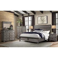 Central Park Wood Panel Bed