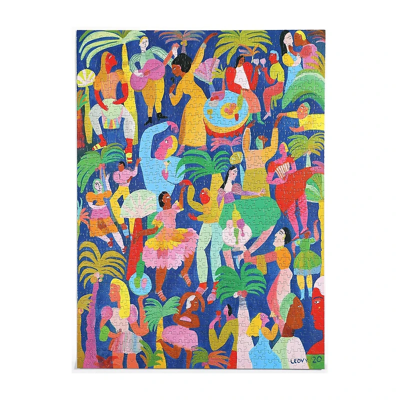 Eeboo Piece And Love Celebration 1000 Piece Rectangular Adult Jigsaw 1000-pc. Puzzle