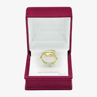 Sparkle Allure Womens 12.5mm 14K Gold Over Brass Bypass  Band