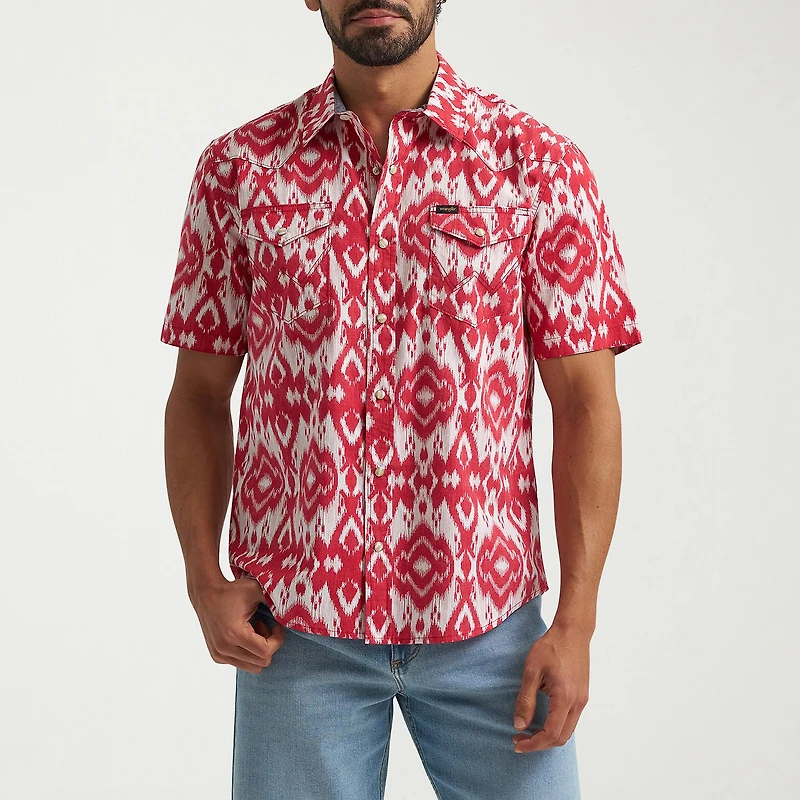 Lee Mens Short Sleeve Regular Fit Button-Down Shirt