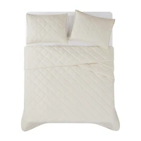 Brooklyn Loom Pinstripe Easy Care Quilt Set