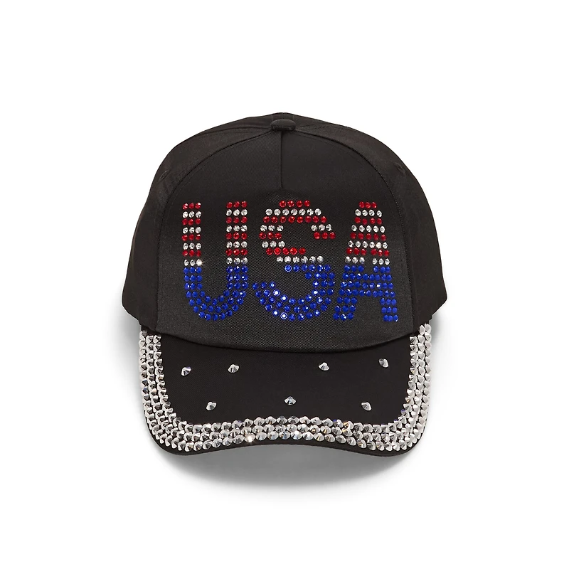 Mixit Embellished Usa Womens Baseball Cap