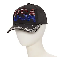 Mixit Embellished Usa Womens Baseball Cap
