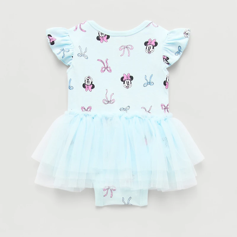 Baby Girls Short Sleeve Minnie Mouse Tutu Dress
