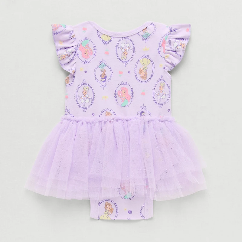 Baby Girls Short Sleeve Ariel Belle Cinderella Tutu Dress