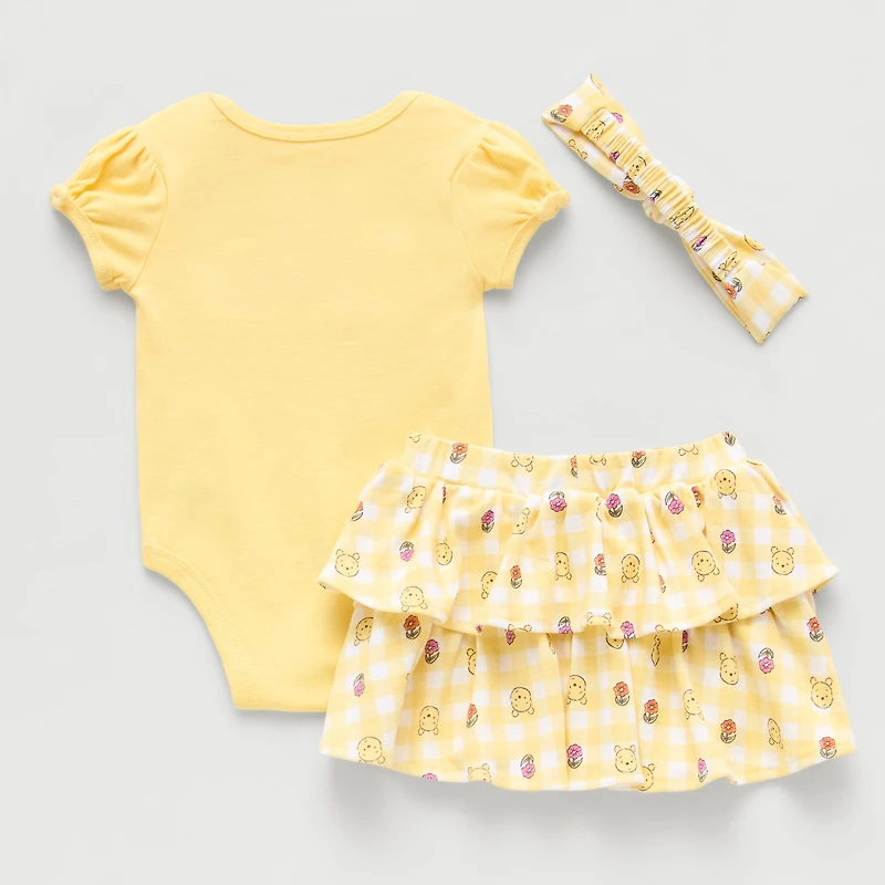 Baby Girls 3-pc. Winnie The Pooh Skirt Set