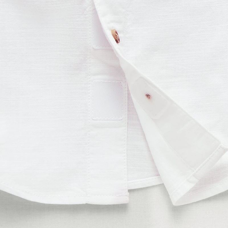 Okie Dokie Adaptive Toddler Boys Easy-on + Easy-off Short Sleeve Regular Fit Button-Down Shirt