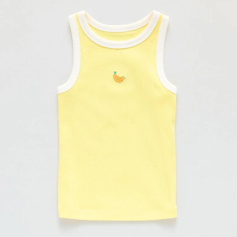 Okie Dokie Toddler & Little Girls Round Neck Sleeveless Tank Top