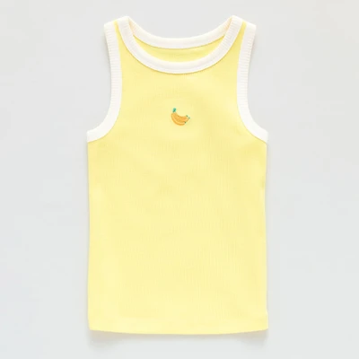 Okie Dokie Toddler & Little Girls Round Neck Sleeveless Tank Top