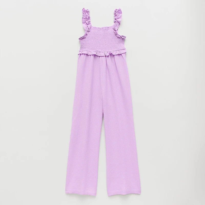 Thereabouts Little & Big Kid Girls Square Neck Sleeveless Jumpsuit