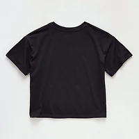 Thereabouts Little & Big Kid Girls Crew Neck Short Sleeve Boxy Fit Graphic T-Shirt