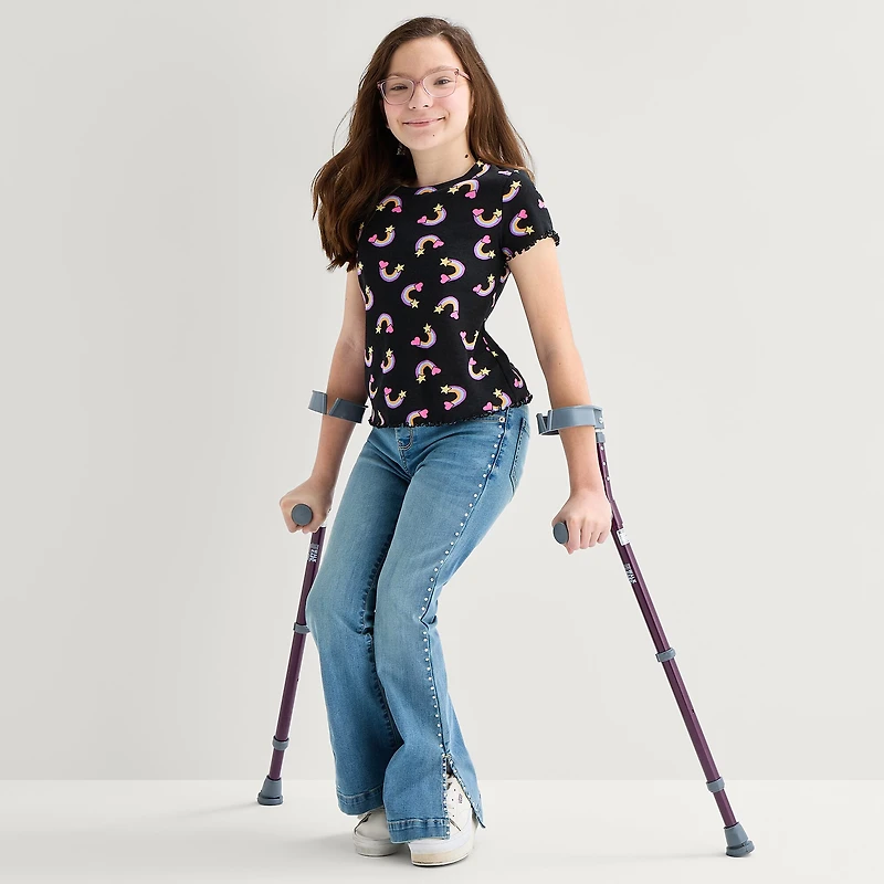 Thereabouts Little & Big Kid Girls Adaptive Flare Leg Jean