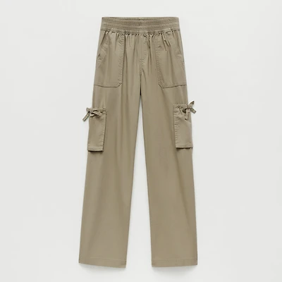 Thereabouts Little & Big Kid Girls Mid Rise Wide Leg Cargo Pant
