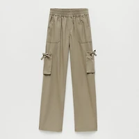 Thereabouts Little & Big Kid Girls Mid Rise Wide Leg Cargo Pant